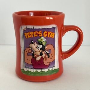 Disney Store Mickey’s Goofy Pete’s Gym Workout 3D Vintage Coffee Mug Tea Cup